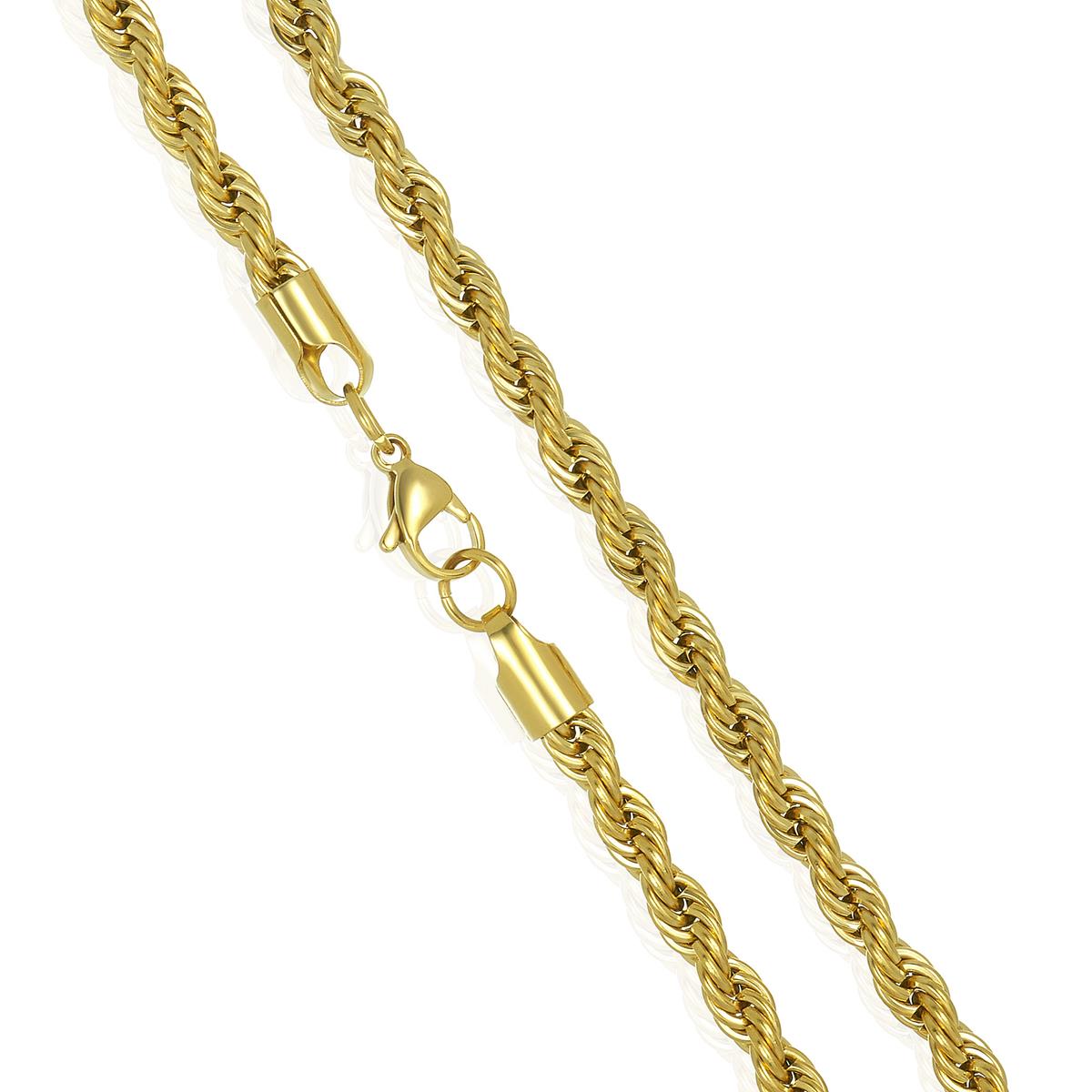 Crucible Jewelry 6mm Stainless Steel Rope Chain 26 Inches