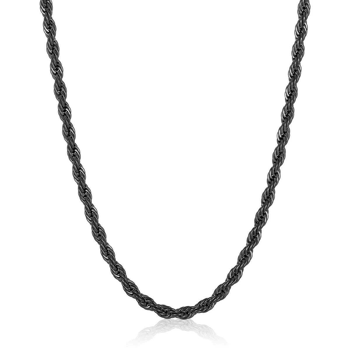 Crucible Jewelry 6mm Stainless Steel Rope Chain 26 Inches