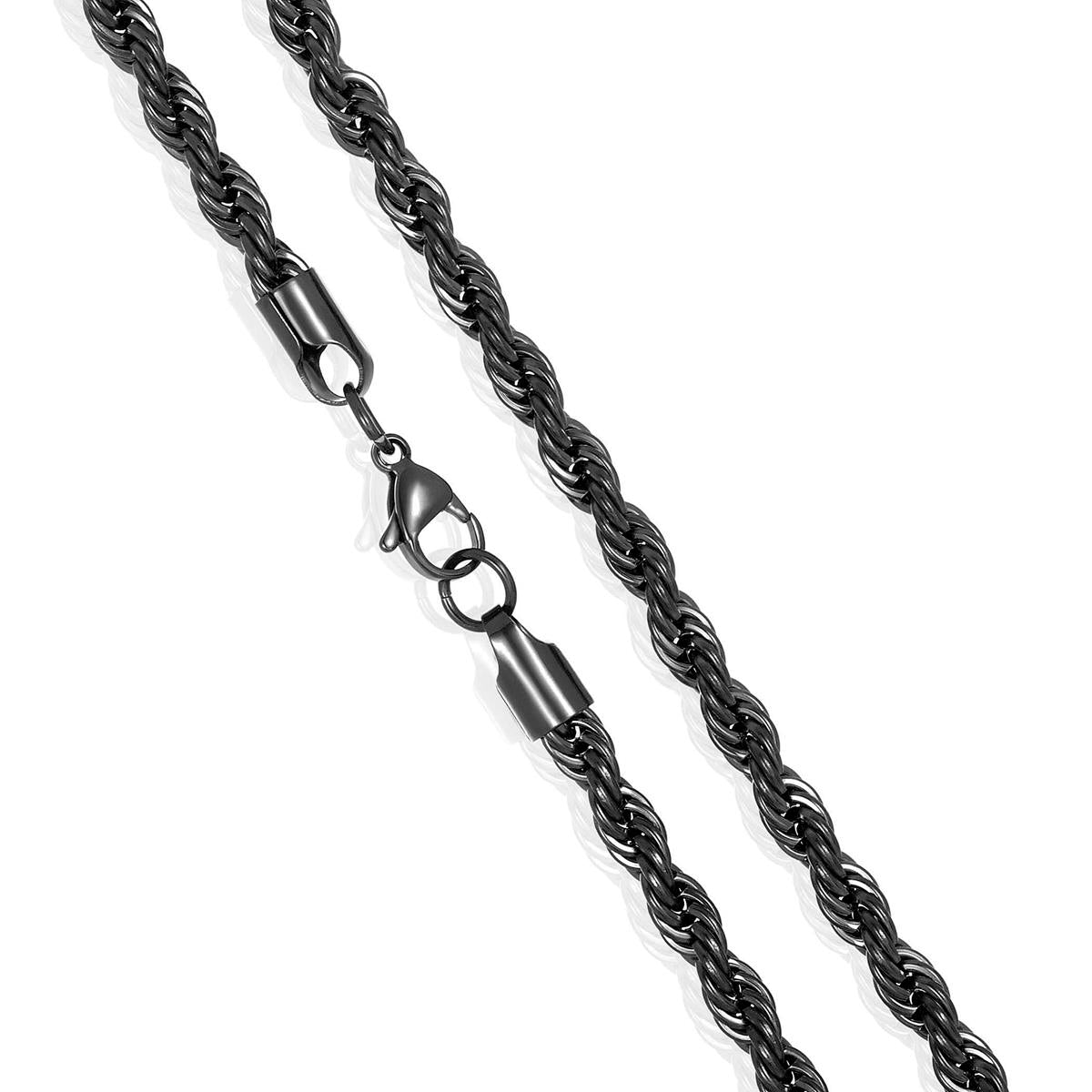 Crucible Jewelry 6mm Stainless Steel Rope Chain 26 Inches