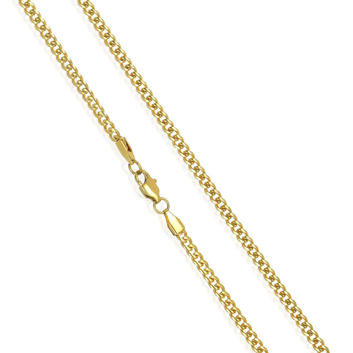 Crucible Jewelry 3.5mm Stainless Steel Rounded Curb Chain 22 Inches