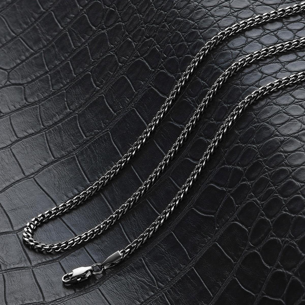 Crucible Jewelry 3.5mm Stainless Steel Rounded Curb Chain 22 Inches