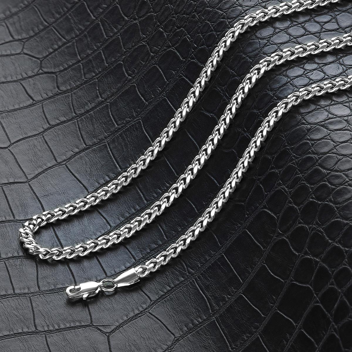 Men's 5mm Rounded Curb Chain Stainless Steel Necklace - 24"