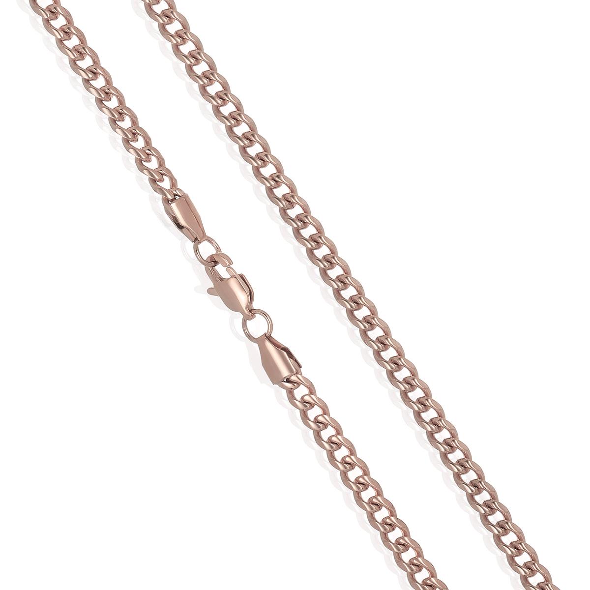 Men's 5mm Rounded Curb Chain Stainless Steel Necklace - 24"