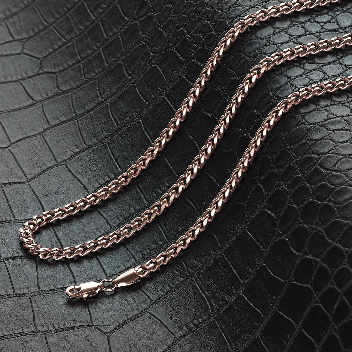 Men's 5mm Rounded Curb Chain Stainless Steel Necklace - 24"