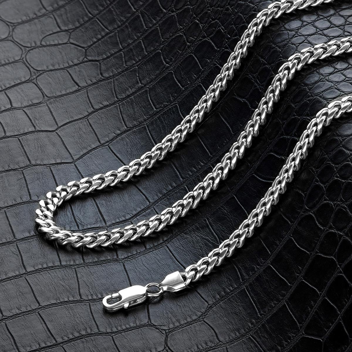 Crucible Jewelry 7mm Stainless Steel Rounded Curb Chain 26 Inches