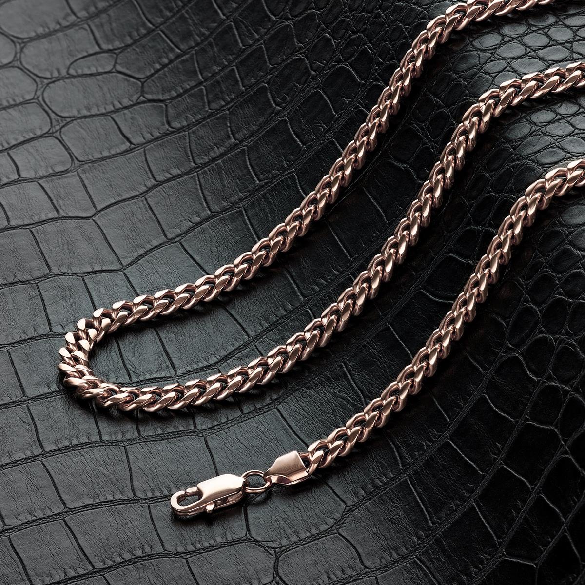 Crucible Jewelry 7mm Stainless Steel Rounded Curb Chain 26 Inches