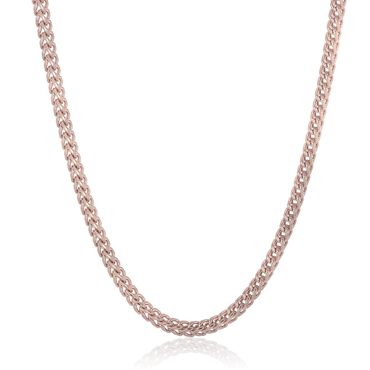 Crucible Jewelry 5mm Stainless Steel Rounded Franco Chain 24 Inches