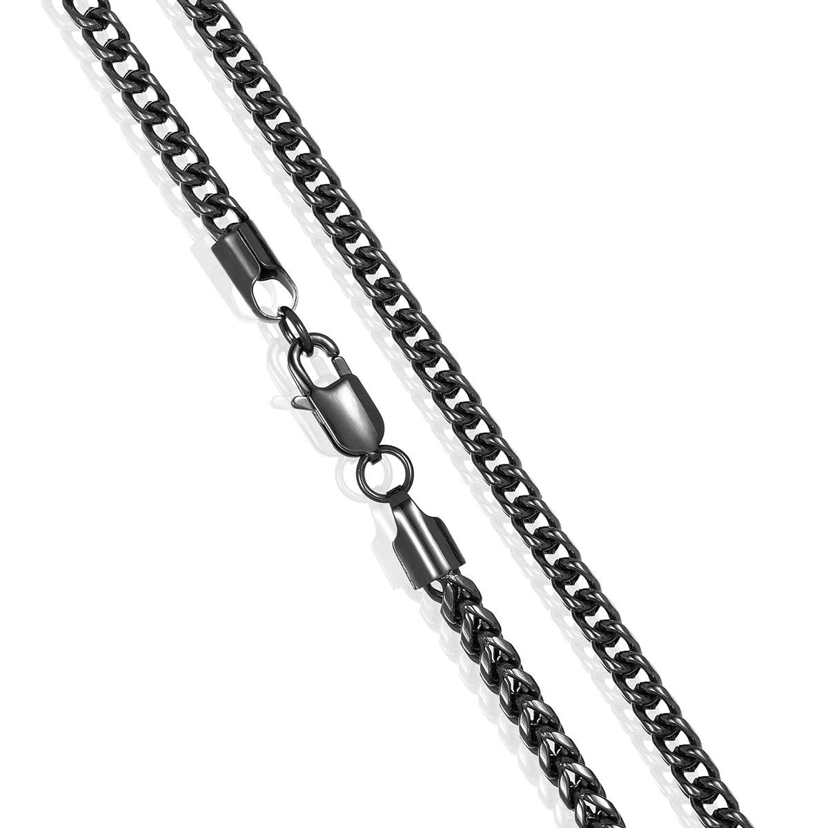 Crucible Jewelry 5mm Stainless Steel Rounded Franco Chain 24 Inches