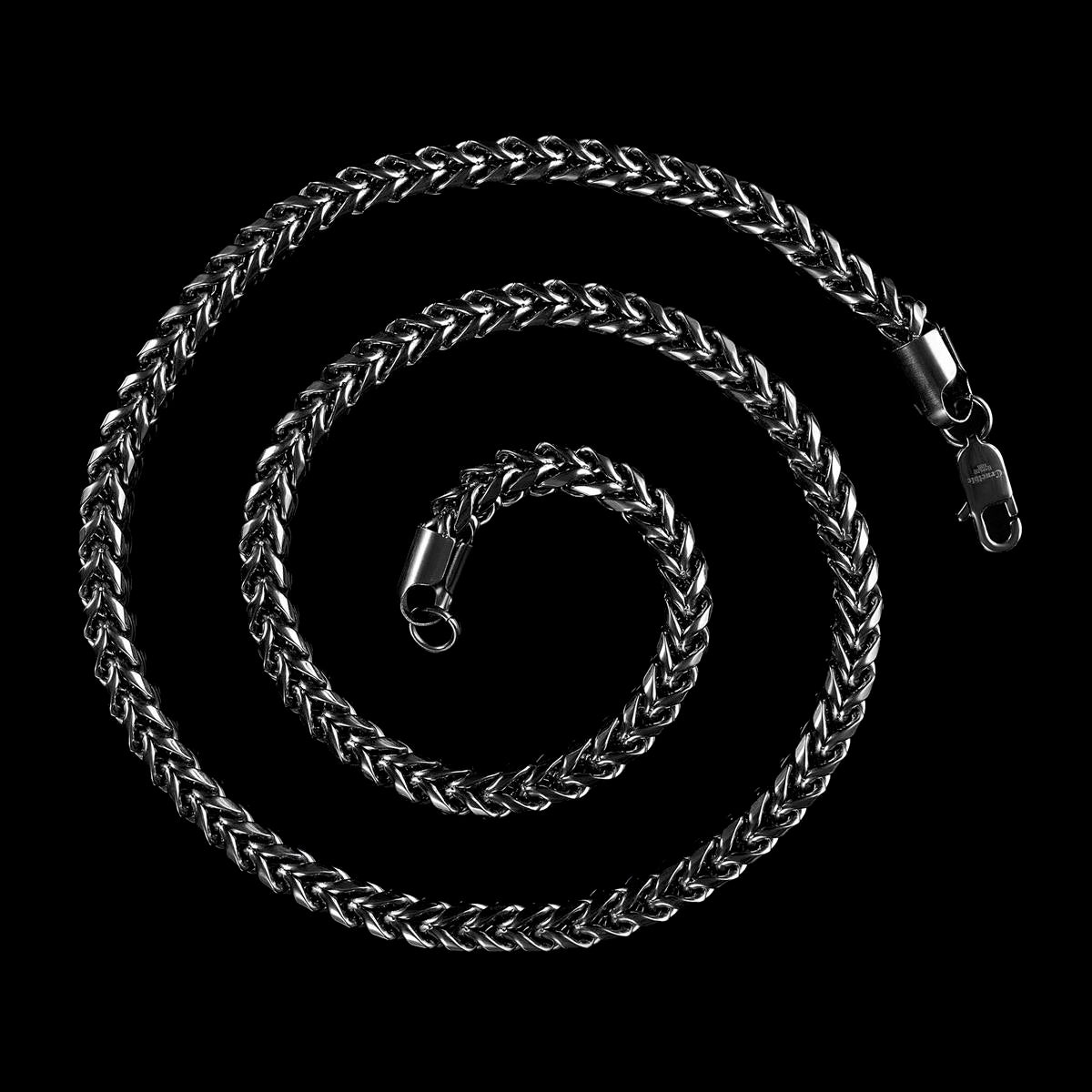 Men's 7mm Rounded Franco Chain Stainless Steel Necklace - 26"