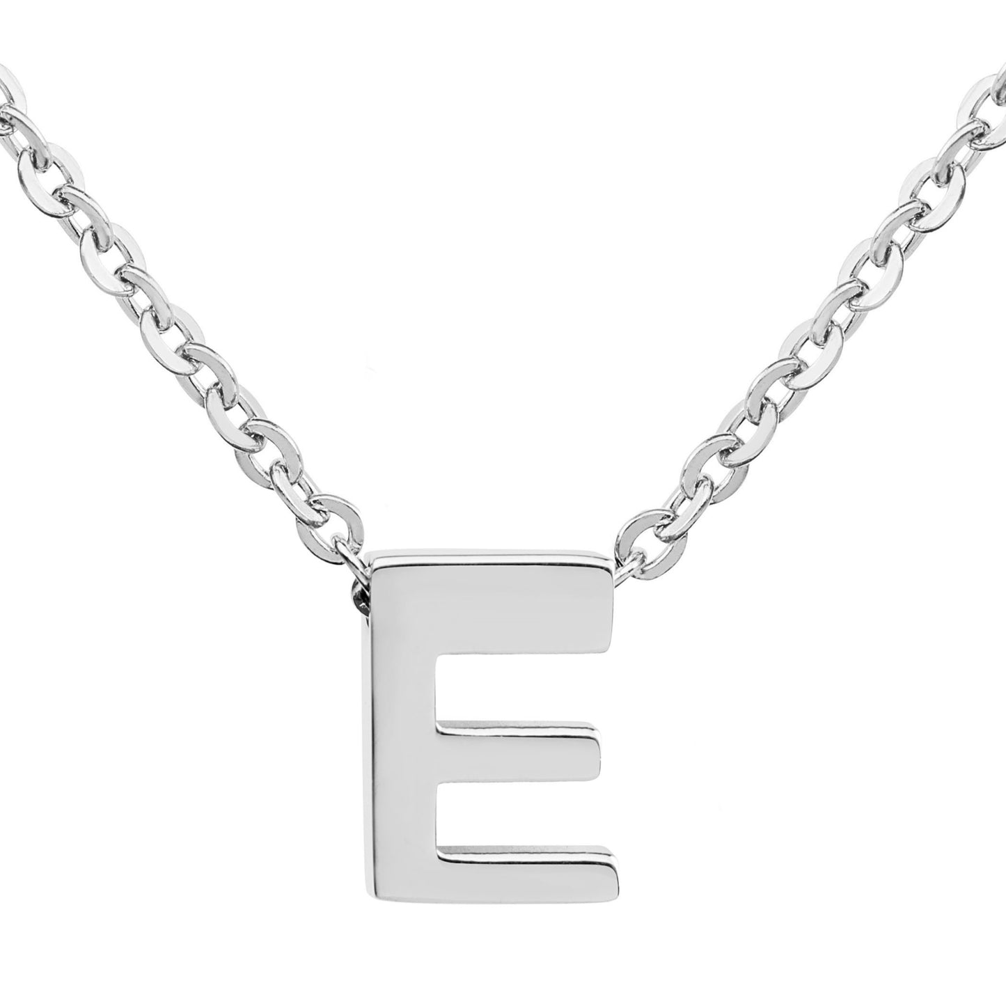 ELYA Women's Polished Initial Stainless Steel Necklace