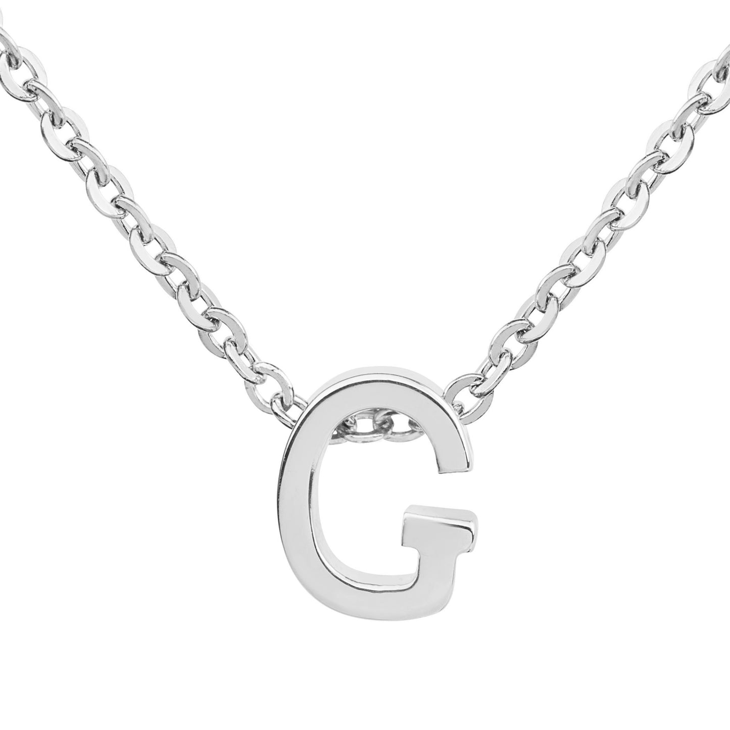 ELYA Women's Polished Initial Stainless Steel Necklace