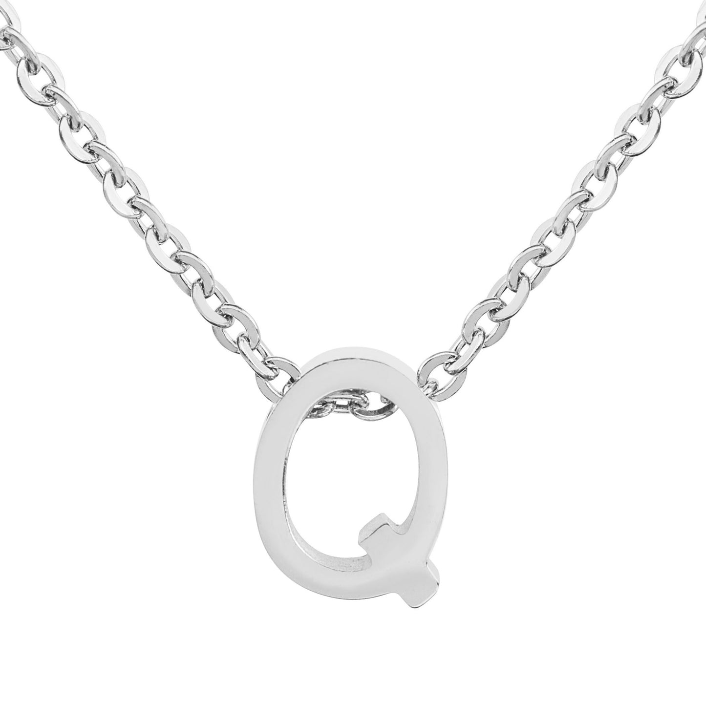 ELYA Women's Polished Initial Stainless Steel Necklace