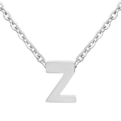 ELYA Women's Polished Initial Stainless Steel Necklace