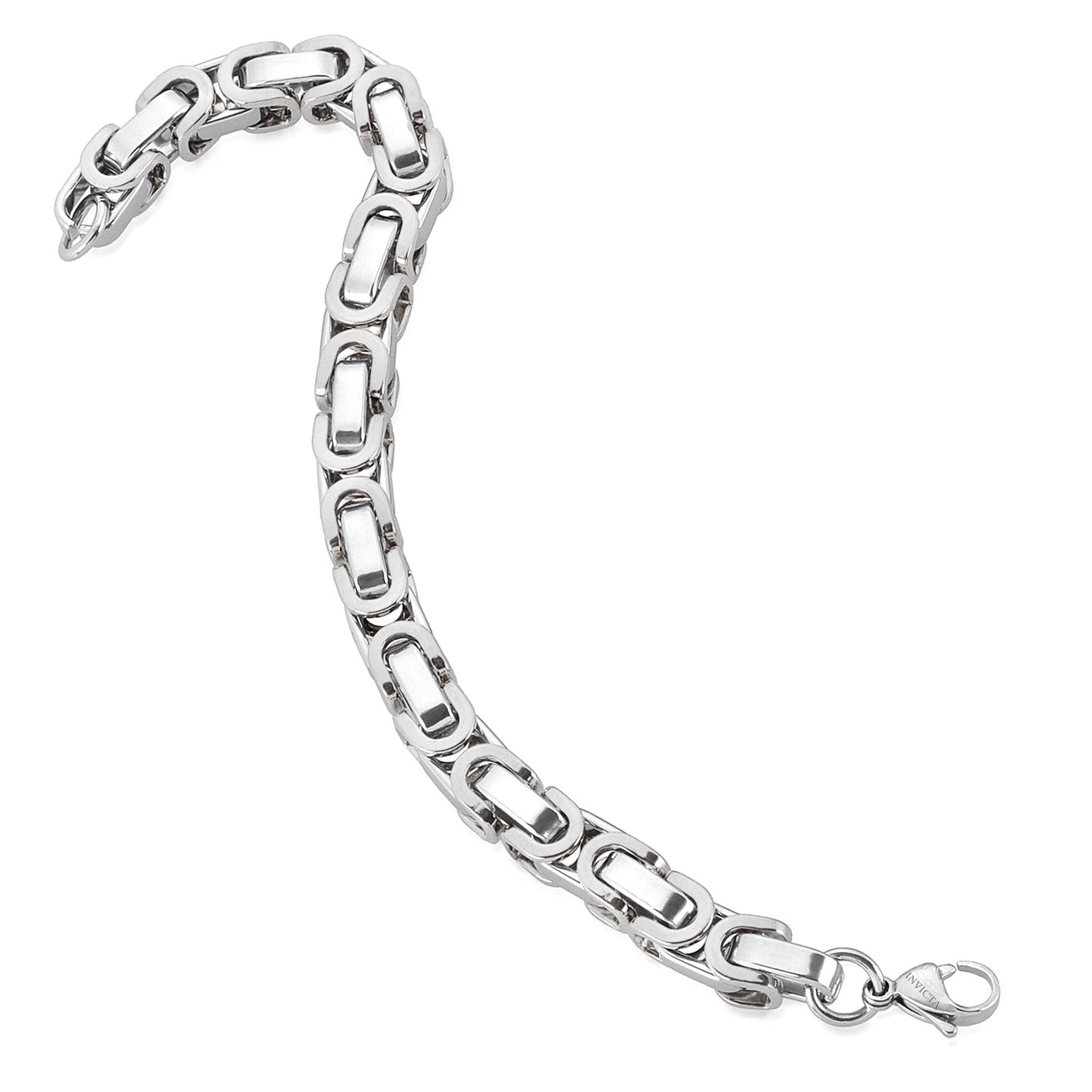 Invicta Jewelry Men's Byzantine Chain Bracelet and Necklace Set