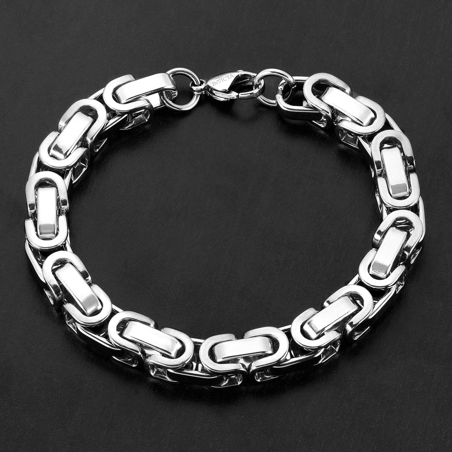 Men's Polished Byzantine Chain Bracelet
