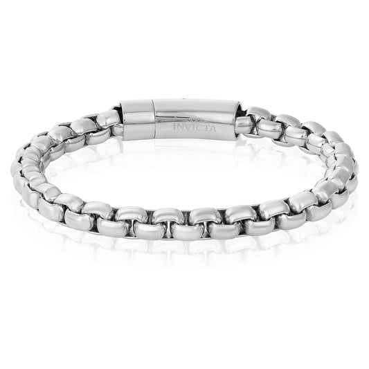 Men's Polished Box Chain Cuff Bracelet