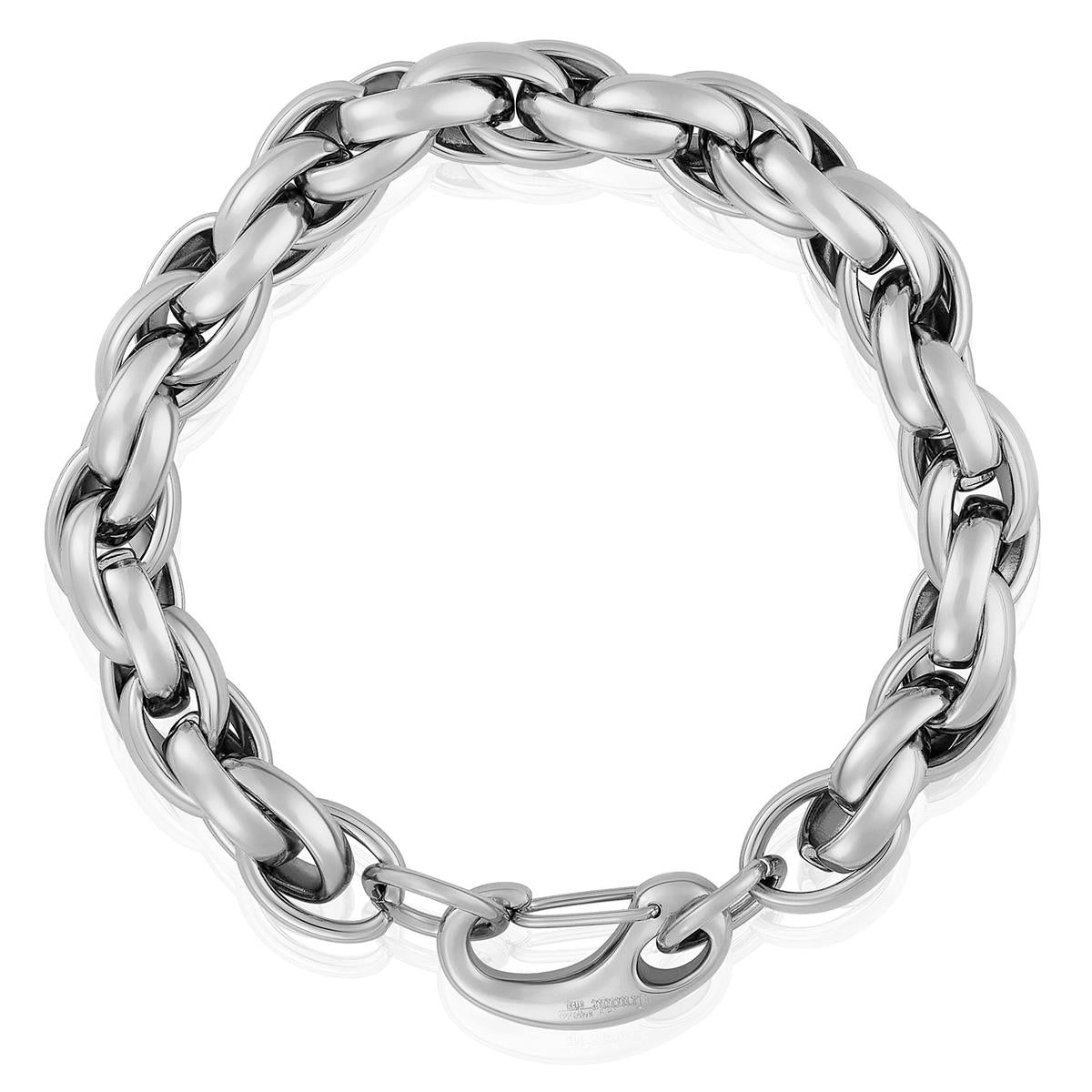 Stainless Steel Rope Chain Bracelet 11mm Wide