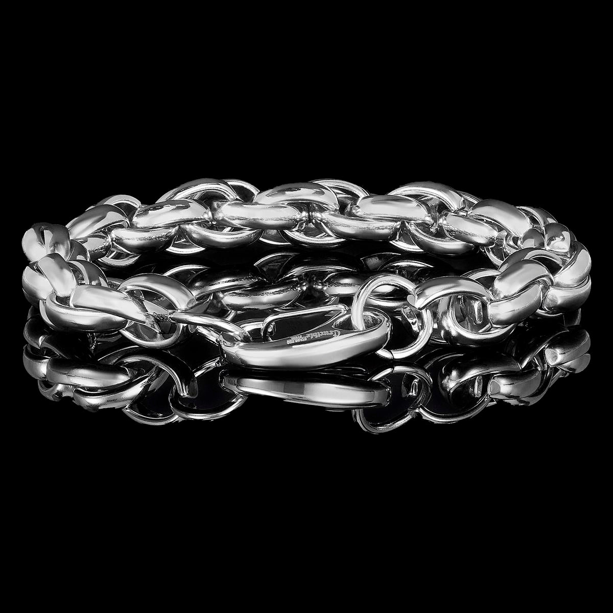 Stainless Steel Rope Chain Bracelet 11mm Wide