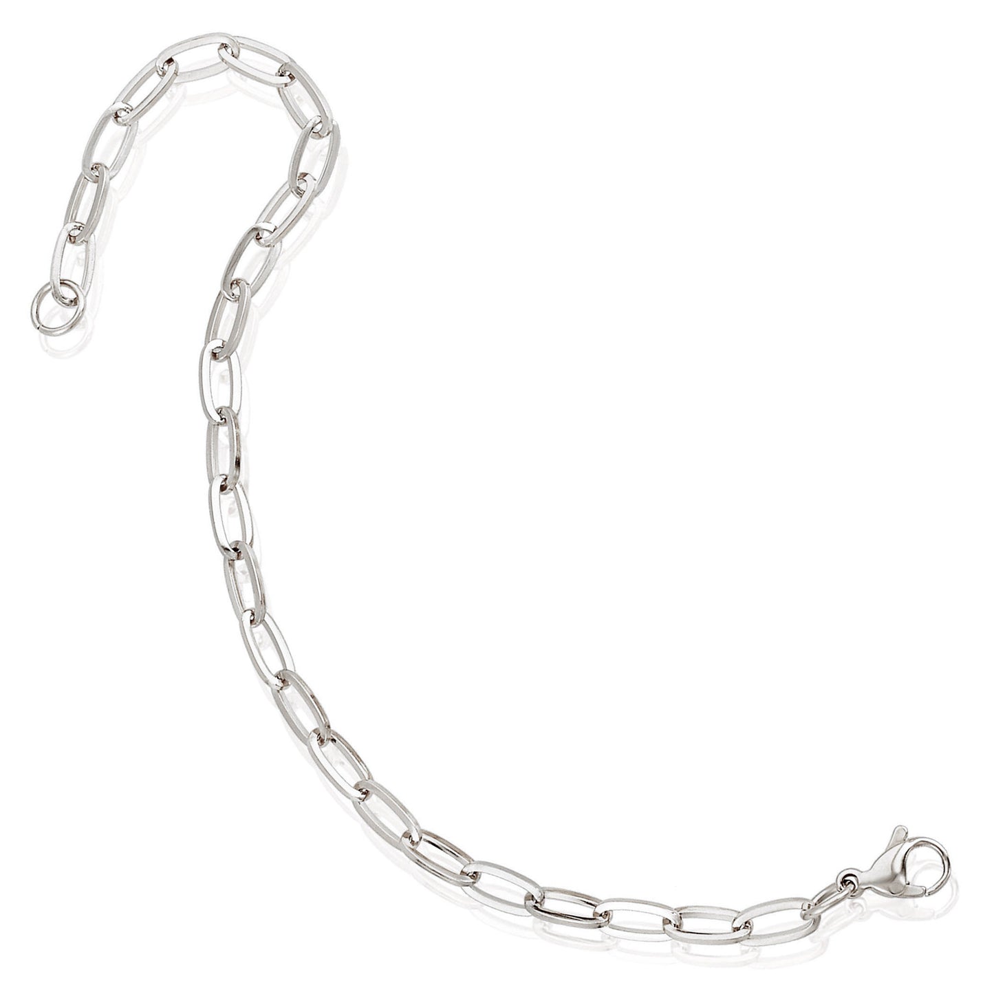 ELYA Flat Square Medium 5mm Paperclip Bracelet - 8.5"