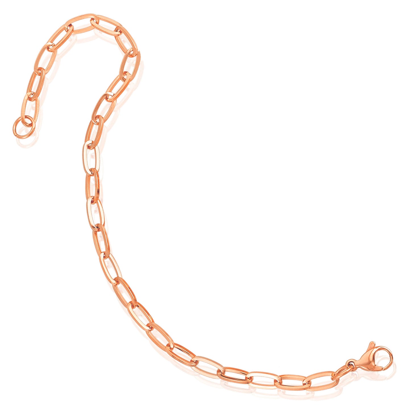 ELYA Flat Square Medium 5mm Paperclip Bracelet - 8.5"