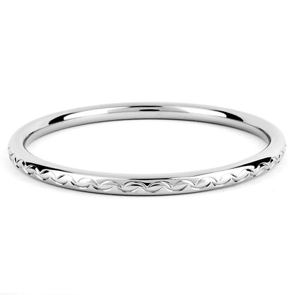 ELYA Women's Polished Bangle Stainless Steel Bracelet