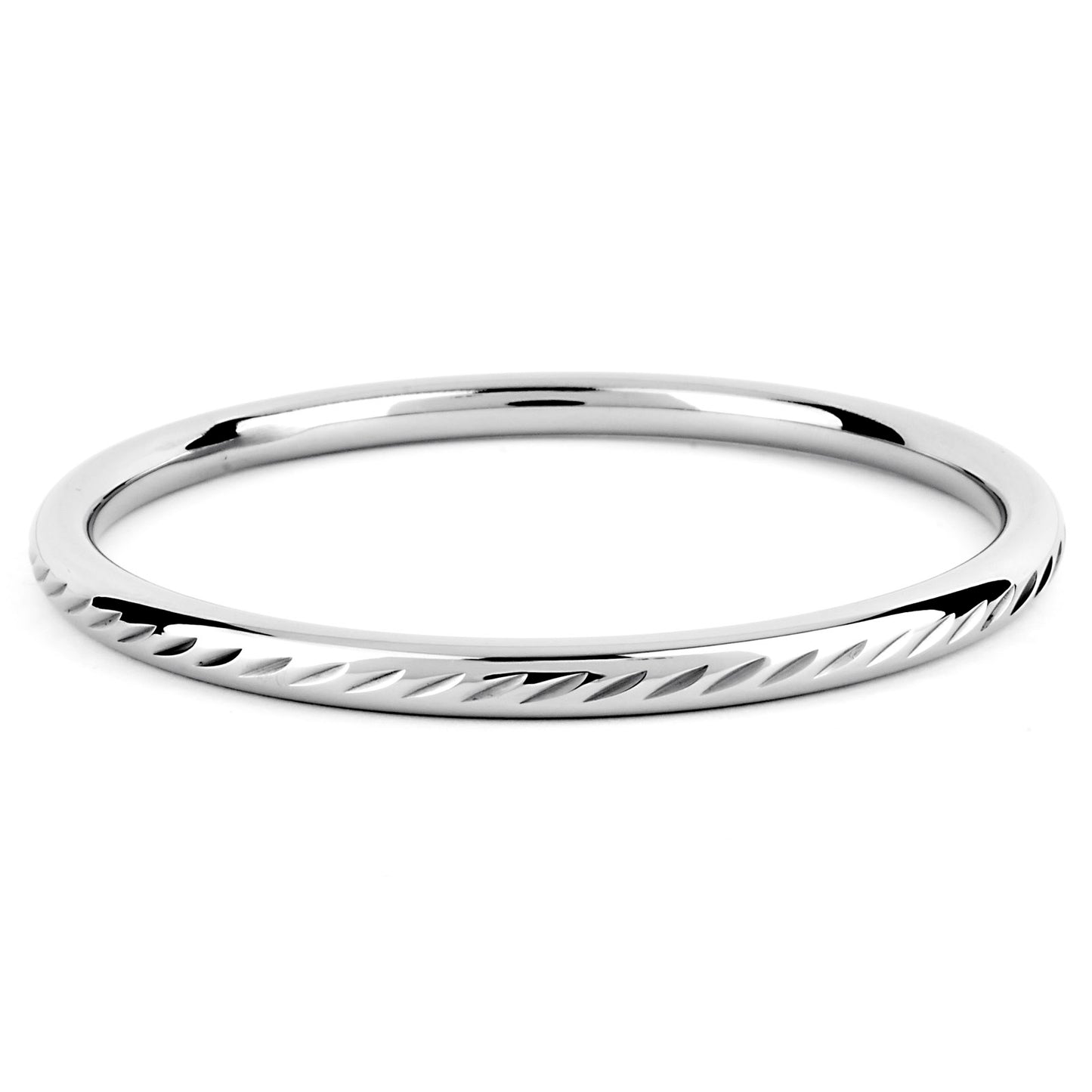 ELYA Women's Polished Bangle Stainless Steel Bracelet