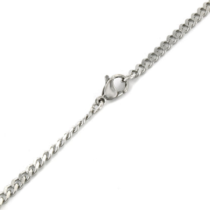 Men's Stainless Steel Flat Curb Chain (3.5mm) - 24"