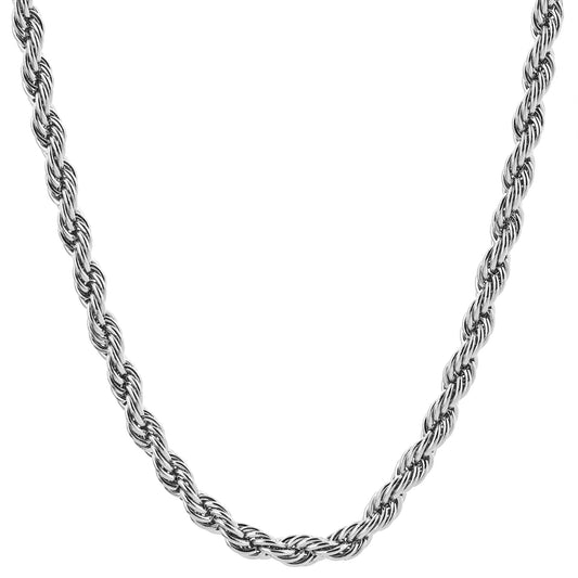 Men's Stainless Steel Rope Chain (3mm) - 24"