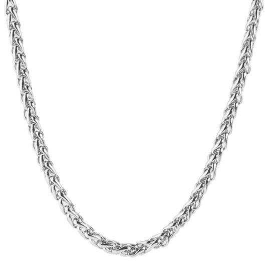 Men's Stainless Steel Spiga Chain (3mm) - 24 "