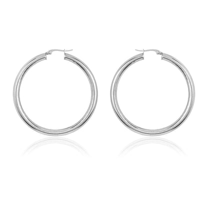 ELYA Large Stainless Steel Hoop Earrings