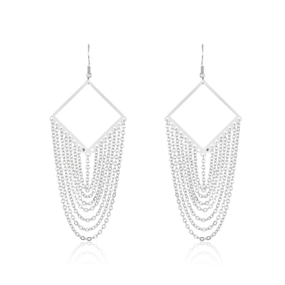 ELYA Stainless Steel Chandelier Earrings