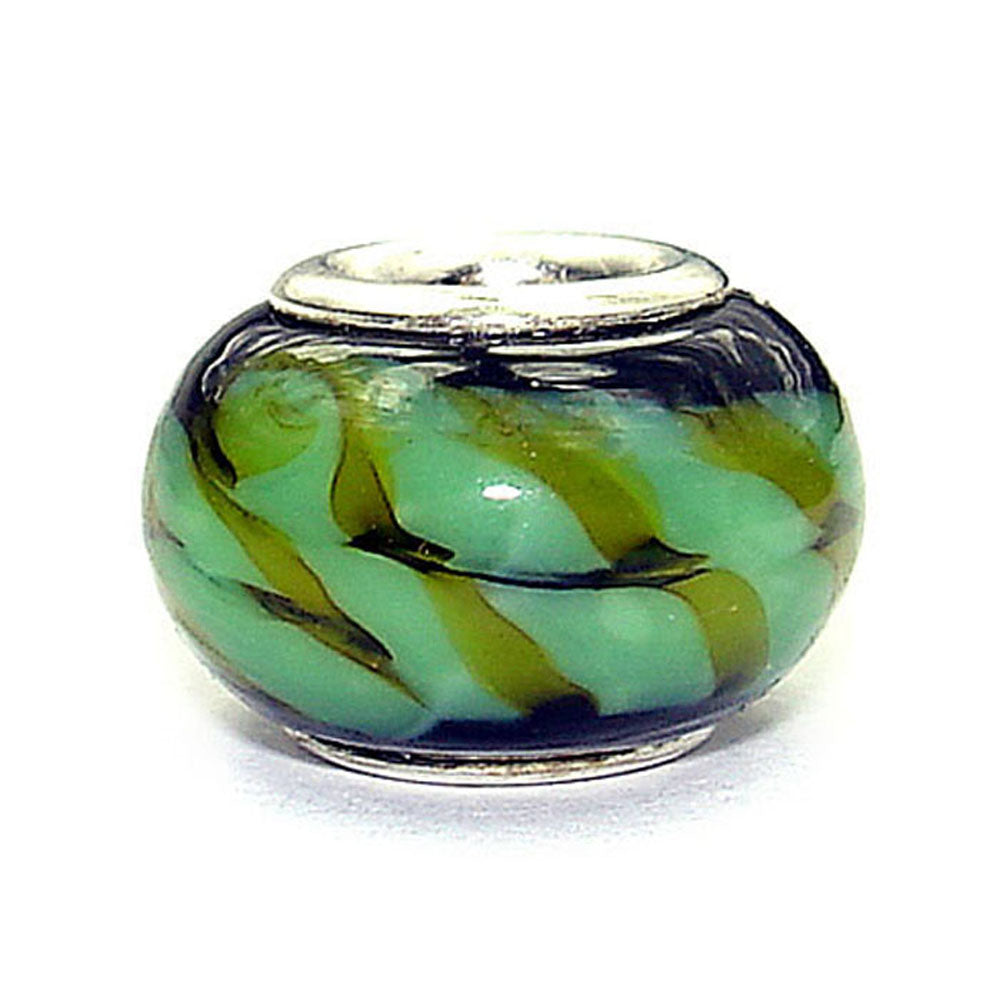 Coastal Collection Silver Glass Beads (3 Pack) - Camouflage