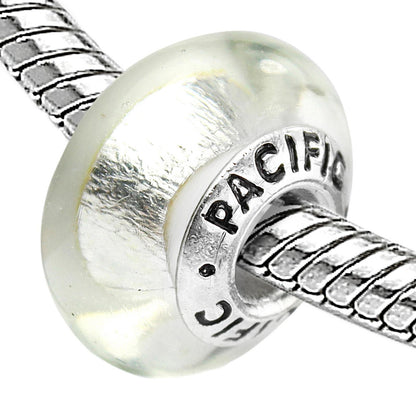 925 Sterling Silver Murano Glass Bead - Atlantis Pearl