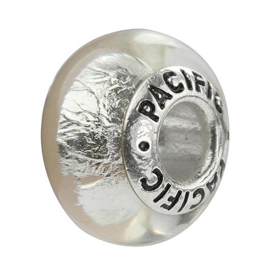 925 Sterling Silver Murano Glass Bead - Breakfast at Tiffany's