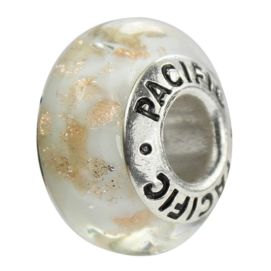 925 Sterling Silver Murano Glass Bead - Brown Sugar
