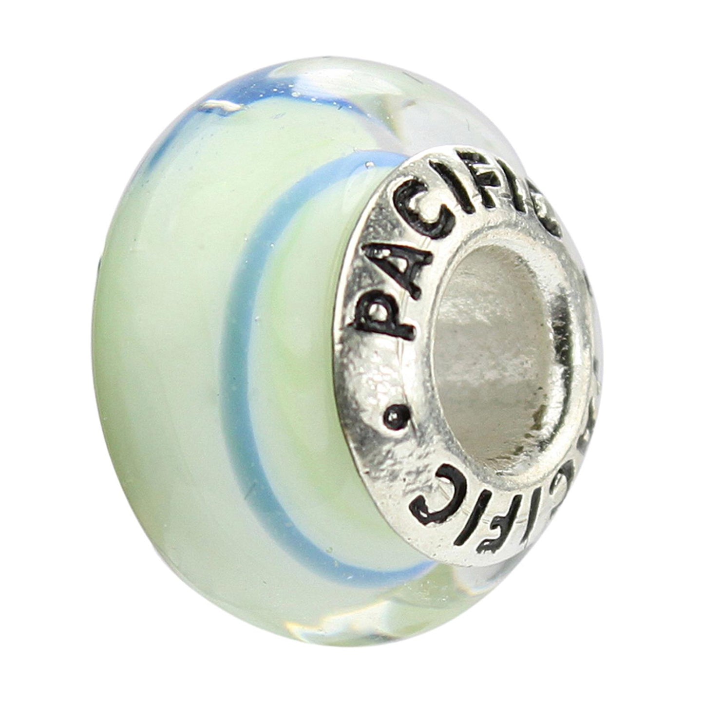 925 Sterling Silver Murano Glass Bead - Deep Waters