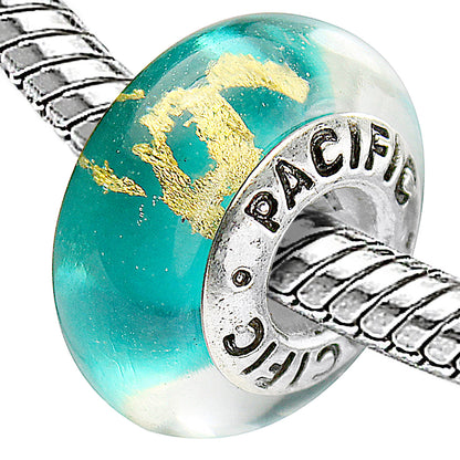 925 Sterling Silver Murano Glass Bead - Mambo