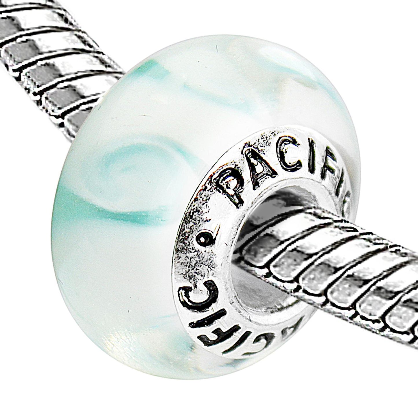 925 Sterling Silver Murano Glass Bead - Cabana in the Sun