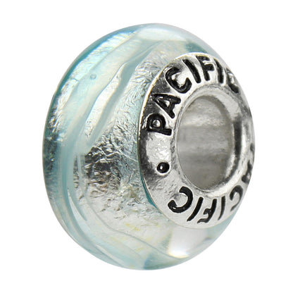 925 Sterling Silver Murano Glass Bead - Something Blue