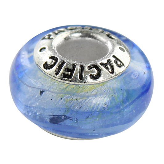 925 Sterling Silver Murano Glass Bead - Midnight Ramba