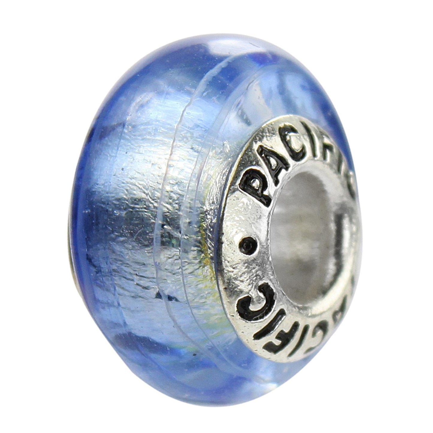 925 Sterling Silver Murano Glass Bead - Midnight Ramba