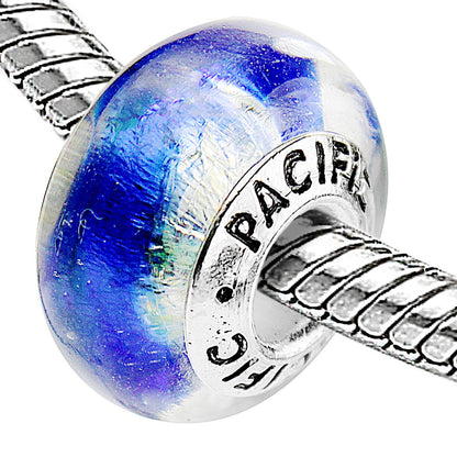 925 Sterling Silver Murano Glass Bead - Baby Baluga