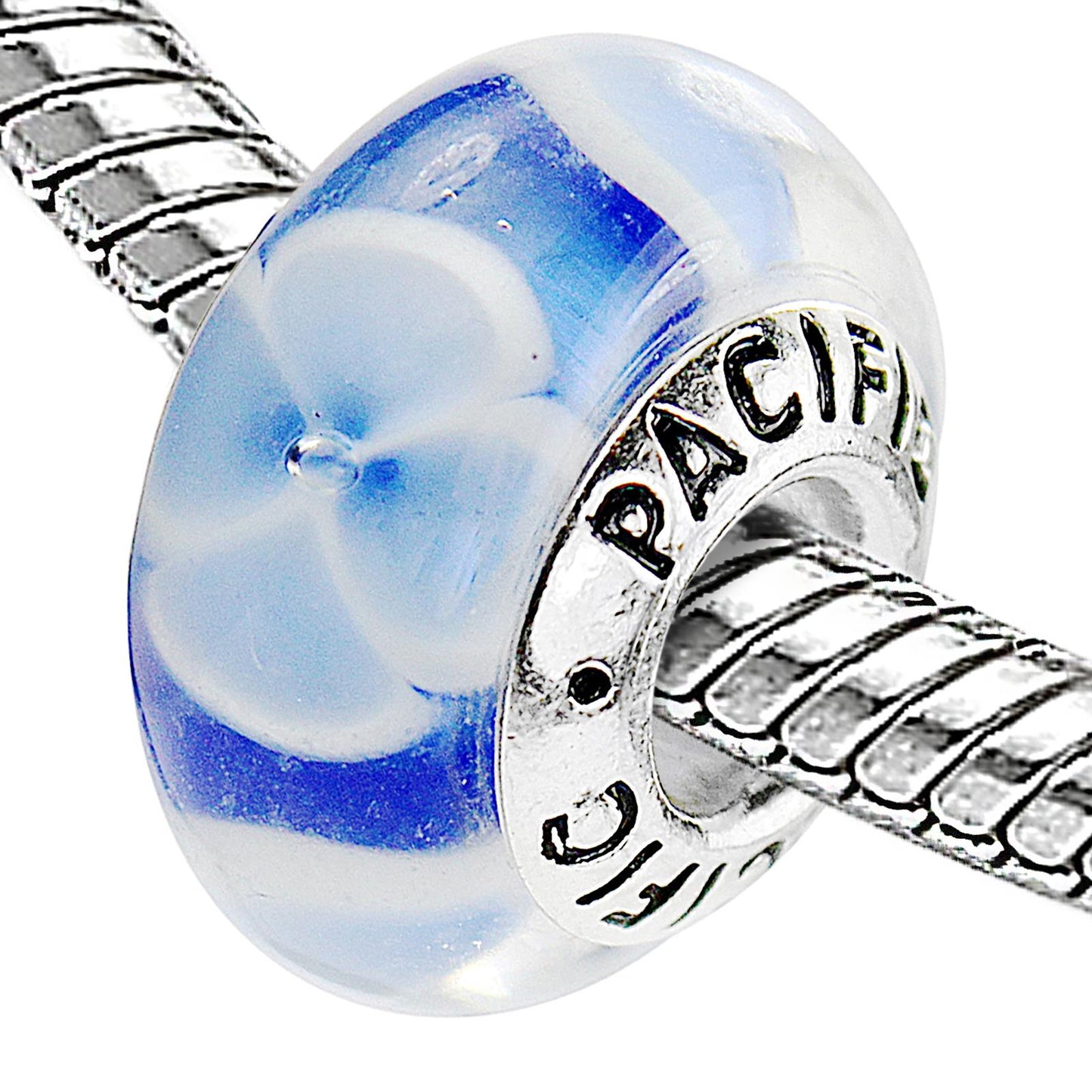 925 Sterling Silver Murano Glass Bead - Lapis of Luxury