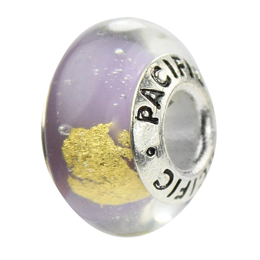 925 Sterling Silver Murano Glass Bead - I've Struck Gold