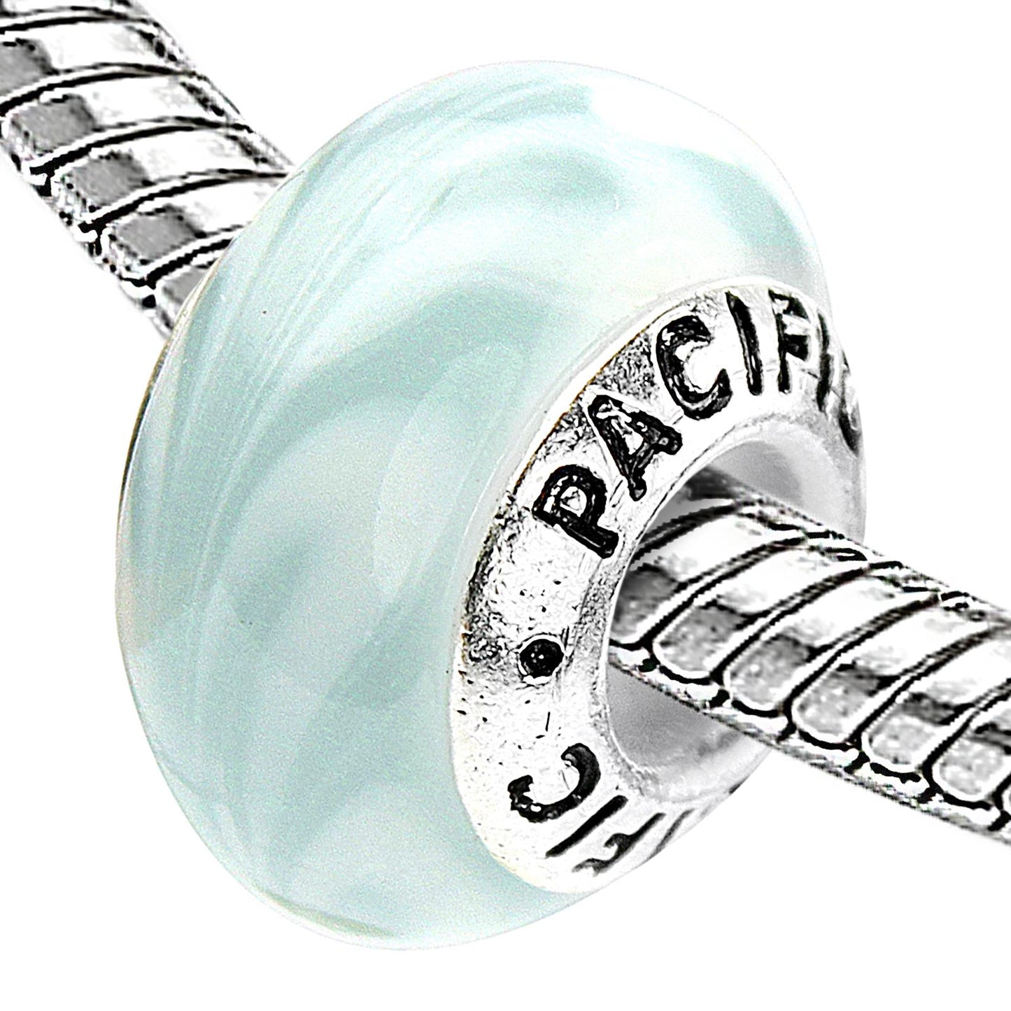 925 Sterling Silver Murano Glass Bead - Beach Party