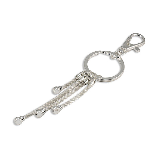Silver Plated Key Chain for Glass Beads