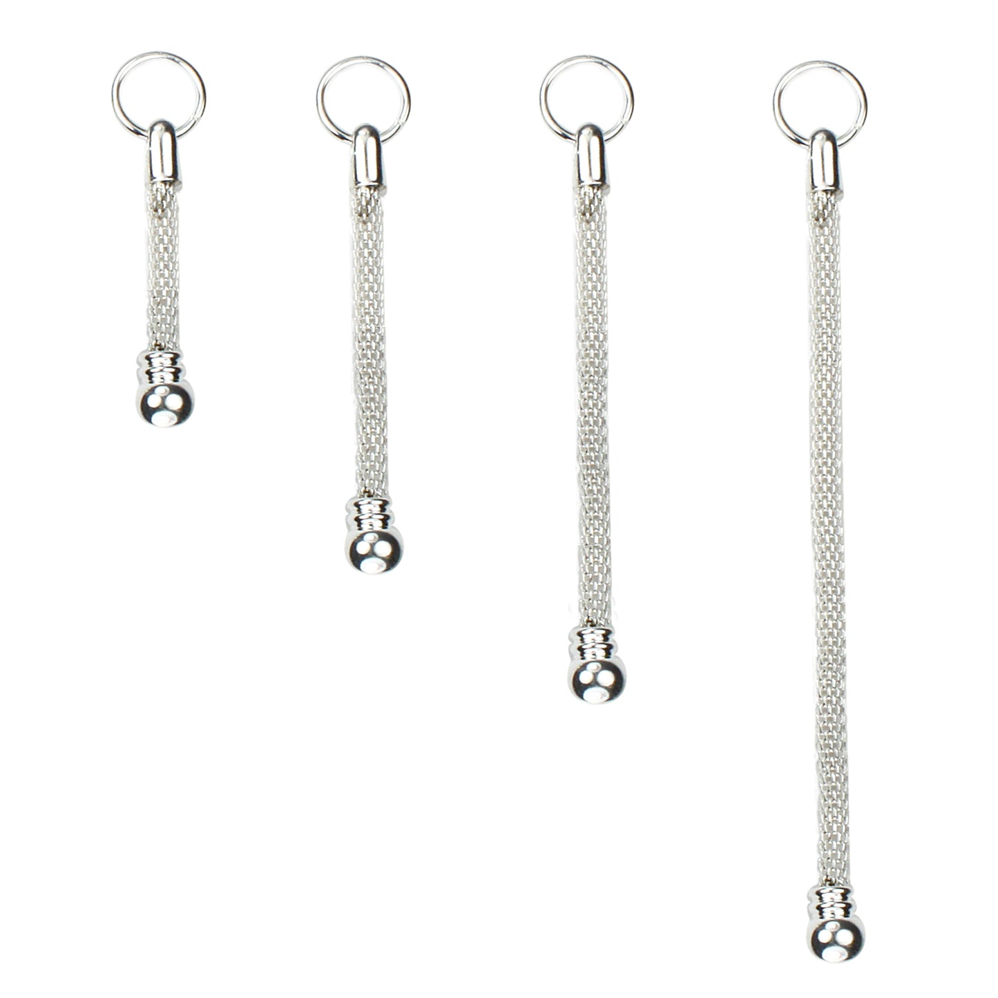 Set of 4 Varying Length Pendants for Glass Beads