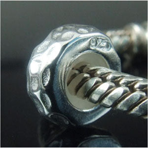 Sterling Silver Antiqued Finish Rubber Stopper