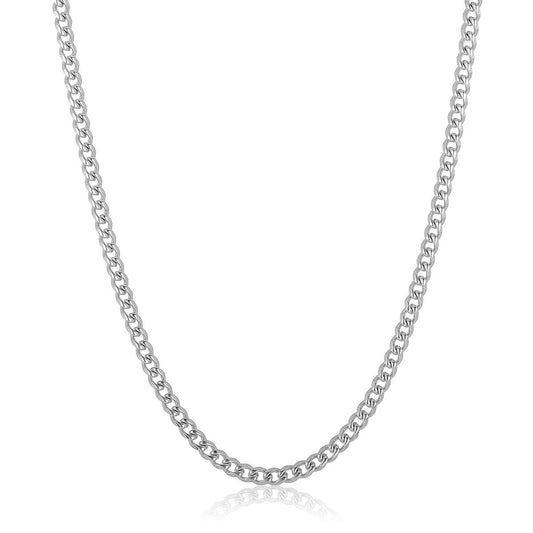 5mm Stainless Steel Rounded Curb Chain 24 Inches