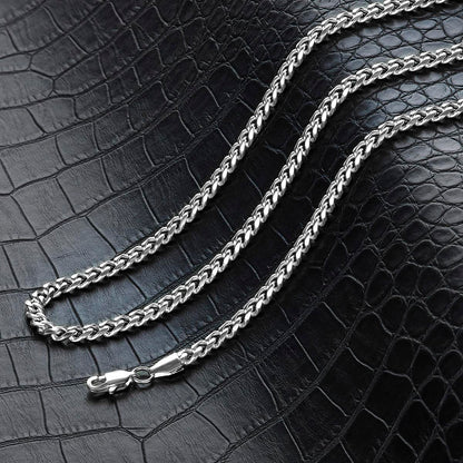 Men's 5mm Rounded Curb Chain Stainless Steel Necklace - 24"